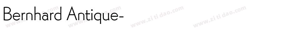 Bernhard Antique字体转换